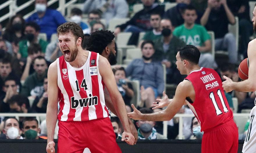 Basket League: «Άλωσε» το ΟΑΚΑ ο Ολυμπιακός - Τέταρτη σερί νίκη επί του Παναθηναϊκού