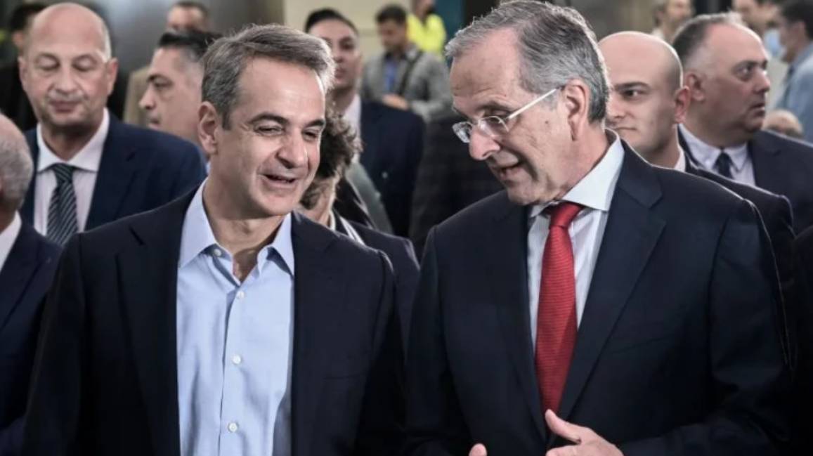 Τα εγκαίνια του Μετρό στον Πειραιά έφεραν κοντά Μητσοτάκη και Σαμαρά