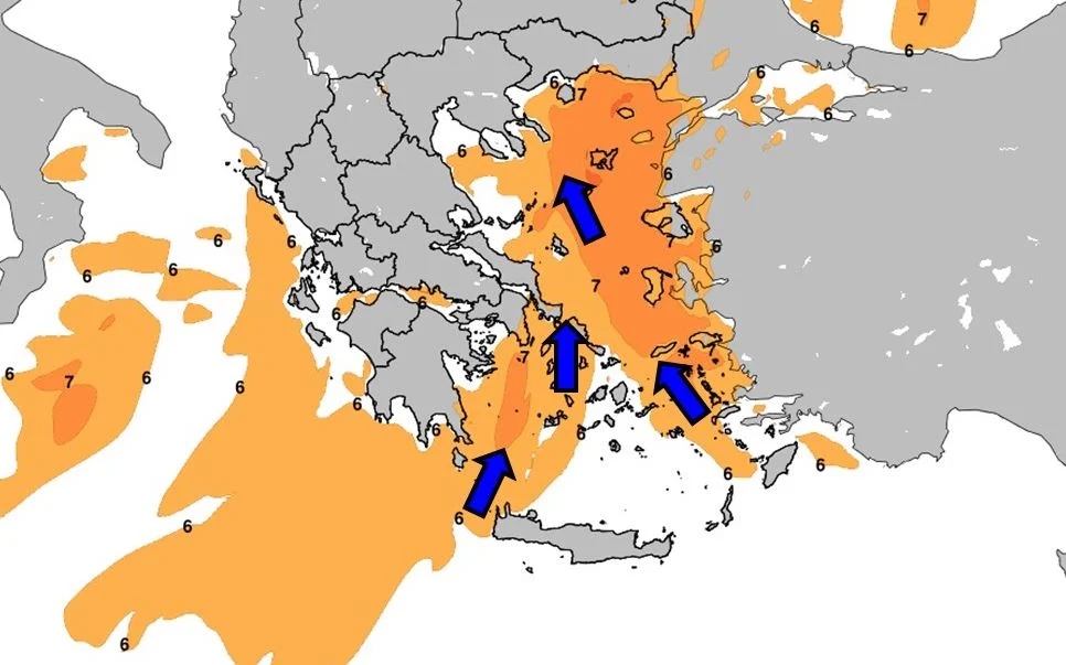 Προ των πυλών το κύμα κακοκαιρίας - Οι περιοχές που επηρεάζονται από το ψυχρό μέτωπο